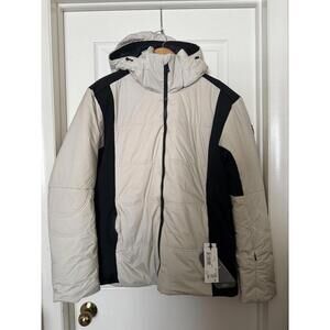 Rossignol Jacket Mens XL Gray ROC JKT Hooded Insulated Primaloft Ski RLLMJ19